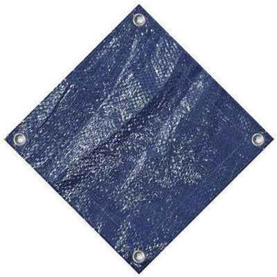 Swimline 18 Foot Round Above Ground Winter Swimming Pool Cover, Blue (Used)