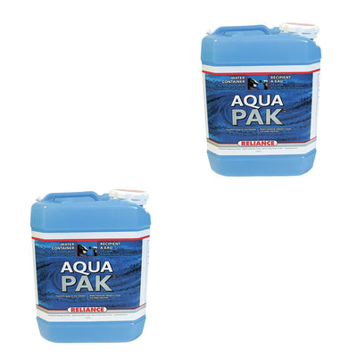Reliance Products Aqua-Pak 2.5 Gal. Plastic Water Container Storage Jug (2 Pack)