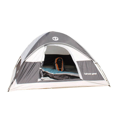 Tahoe Gear Powell 3-Person 3-Season Dome Camping Tent, Black/Grey (Used)