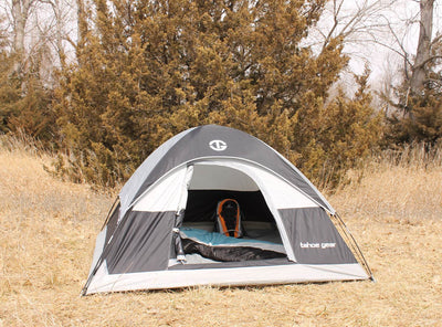 Tahoe Gear Powell 3-Person 3-Season Dome Camping Tent, Black/Grey (Used)