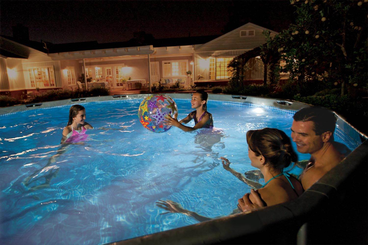 Intex Above Ground Energy Efficient LED Magnetic Swimming Pool Light (Open Box)
