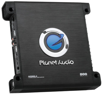 Planet Audio AC800.4 800W 4/3/2 Channel Car Amplifier Power AC8004+8 Ga Amp Kit - VMInnovations