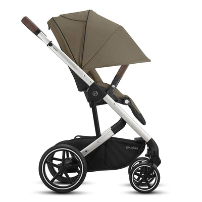 Cybex Balios S 4 In 1 Travel System Lux Stroller Bundle with Canopy Bed, Beige - VMInnovations