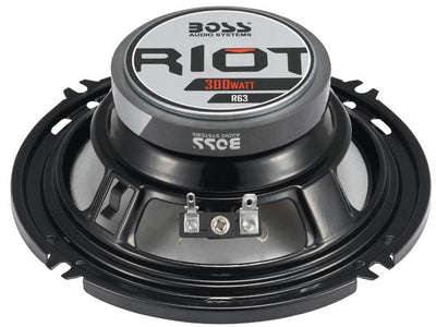 2) Boss R43 4" 200W 3-Way + 2) R63 6.5" 300W 3-Way Car Audio Coaxial Speakers