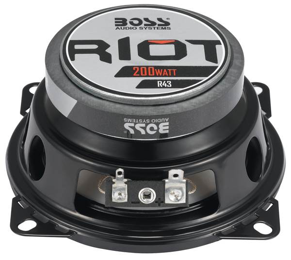 2) Boss R43 4" 200W 3-Way + 2) R63 6.5" 300W 3-Way Car Audio Coaxial Speakers