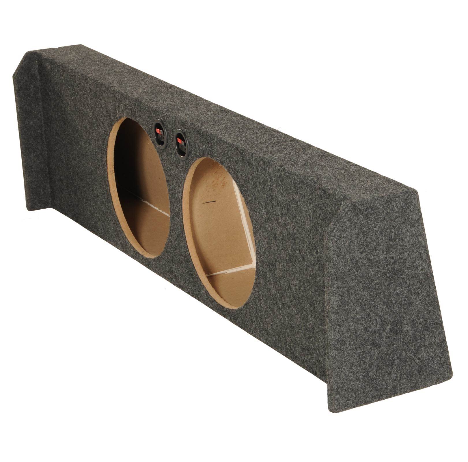 Ford F150 Super Crew 09-13 Dual 10" Carpet Subwoofer Sub Box Enclosure - Used