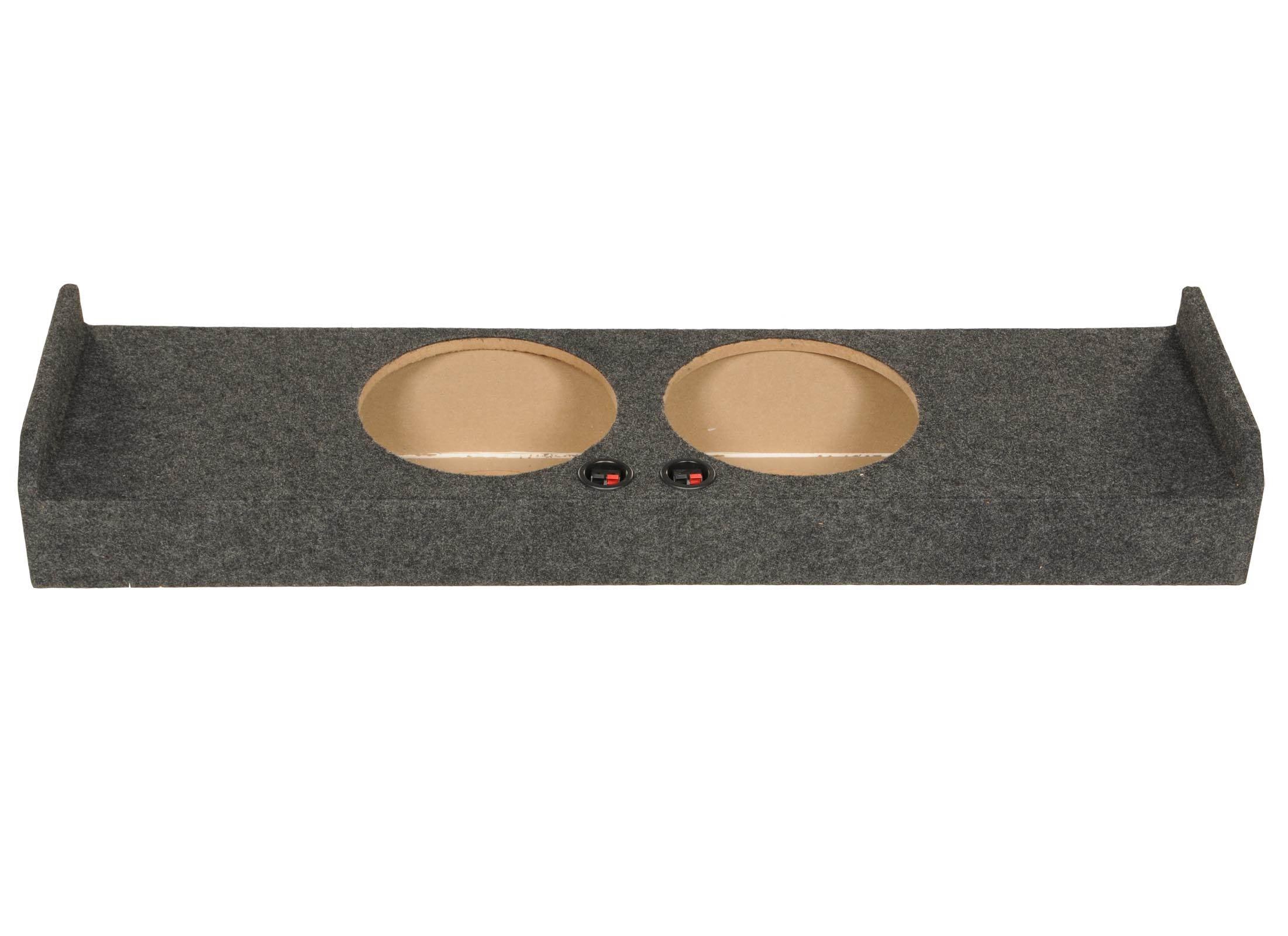 Ford F150 Super Crew 09-13 Dual 10" Carpet Subwoofer Sub Box Enclosure - Used