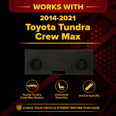 QPower Dual 10" Ported Sub Enclosure for Toyota Tundra Crew Max (Used) - VMInnovations