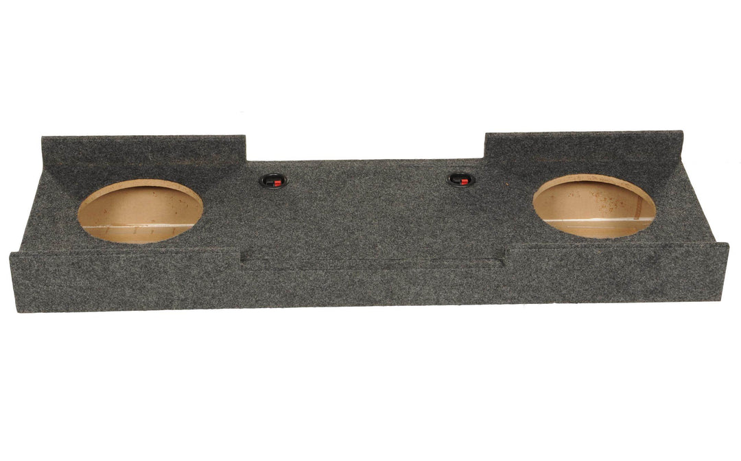 Underseat Dual 10" Subwoofer Sub Box Enclosure compatible with GMC Chevy Crew Cab 2007-2013