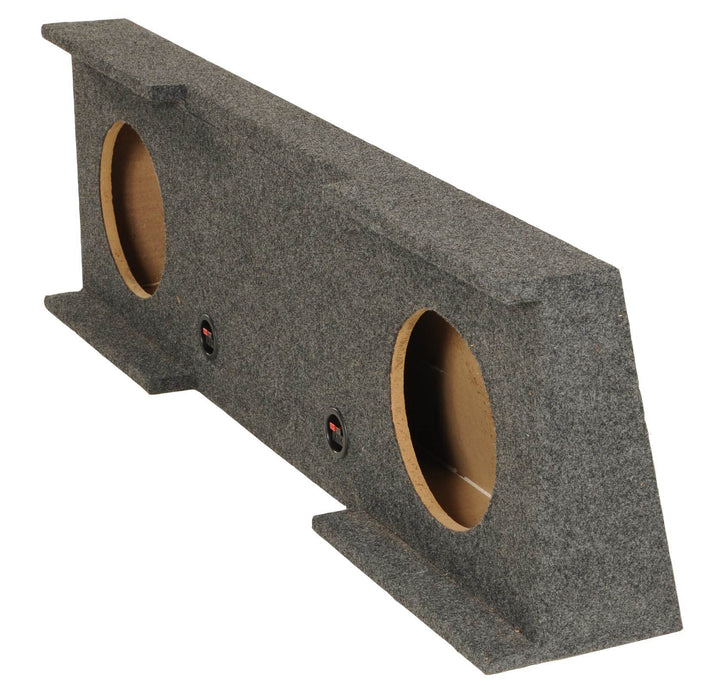 Underseat Dual 10" Subwoofer Sub Box Enclosure compatible with GMC Chevy Crew Cab 2007-2013