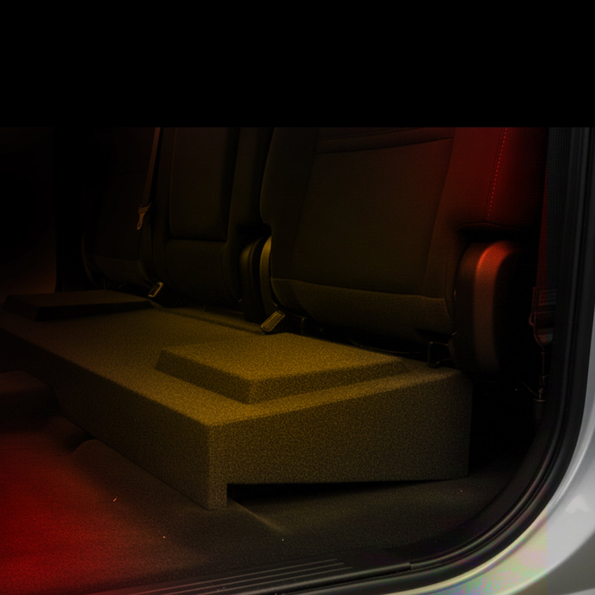 GMC Chevy Crew Cab 2007-2013 Underseat Dual 12" Subwoofer Sub Box (Open Box) - VMInnovations