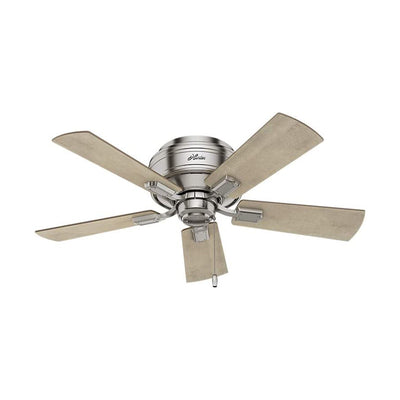 Hunter Crestfield 42 Inch Ceiling Fan with LED Light, Brushed Nickel (Open Box)