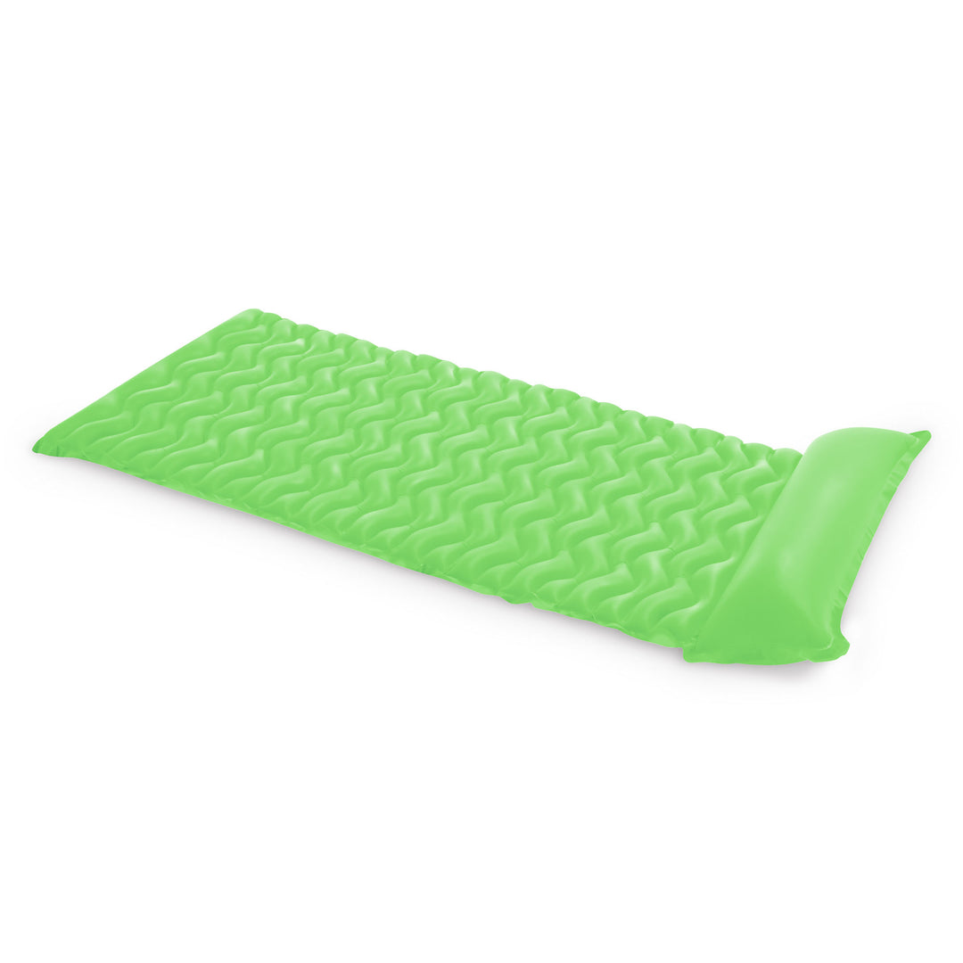 Intex Tote 'N Float Wave Mat Floating Swimming Pool Lounger (Open Box) (2 Pack)