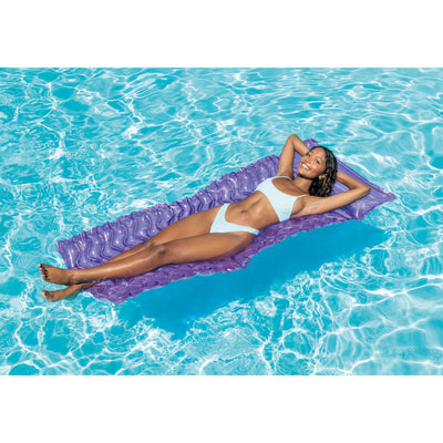 Intex Tote 'N Float Wave Mat Floating Swimming Pool Lounger (Open Box) (3 Pack)