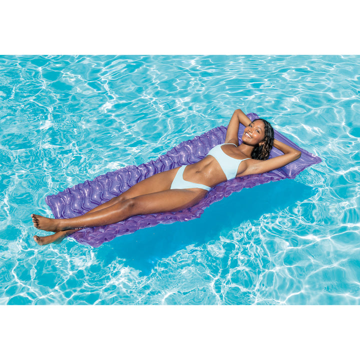 Intex Tote 'N Float Wave Mat Floating Swimming Pool Lounger (Open Box) (2 Pack) - VMInnovations