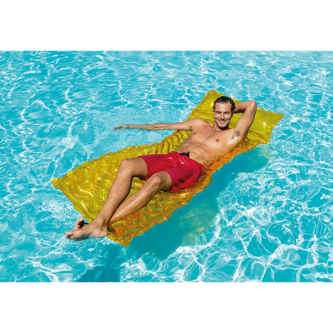 Intex Tote 'N Float Wave Mat Floating Swimming Pool Lounger (Open Box) (2 Pack) - VMInnovations