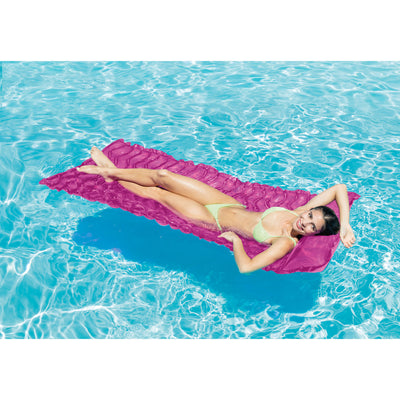 Intex Tote 'N Float Wave Mat Floating Swimming Pool Lounger, 1 Pc (Used)