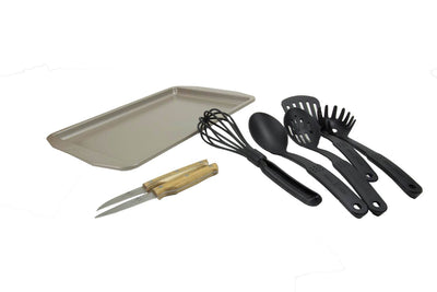Paula Deen 17-Piece Kitchen Porcelain Cookware Set Nonstick Pots Pans - Open Box