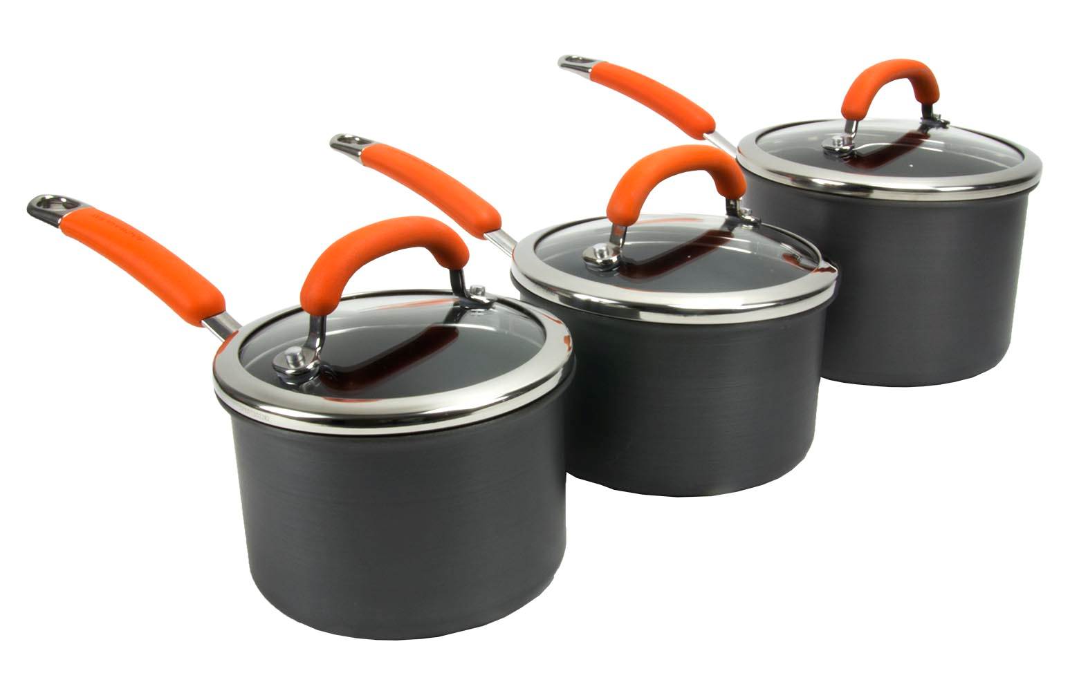 Rachael Ray 14-Piece Hard Anodized Cookware Set Nonstick Pots Pans - Open Box