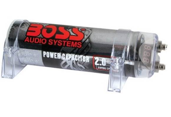 Boss AR2500M 2500W MONO Car Amplifier + Remote + 2.0 Farad Capacitor + Amp Kit