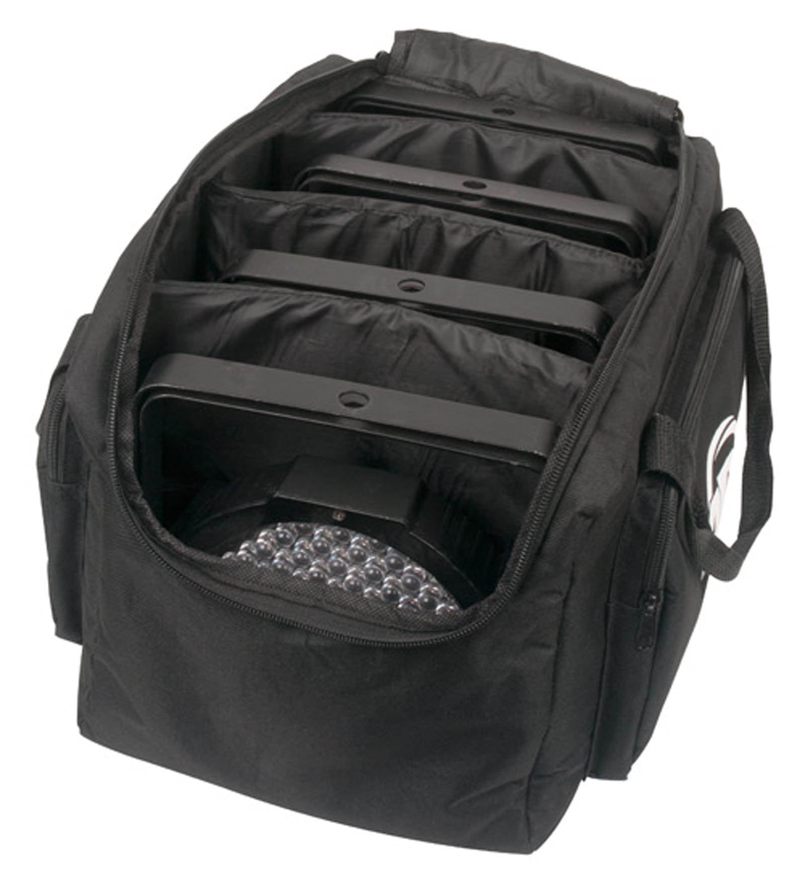 (2) AMERICAN DJ Mega Flat Pak Plus LED Mega Par Profile Systems w/ Bags & Cables