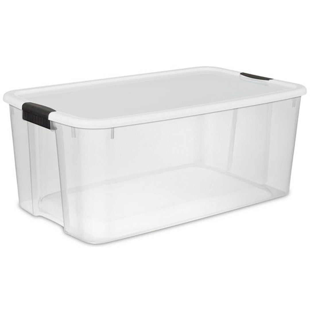 Sterilite 116 Qt Clear Storage Tote, 4 Pack, & 70 Qt Clear Storage Tote, 4 Pack