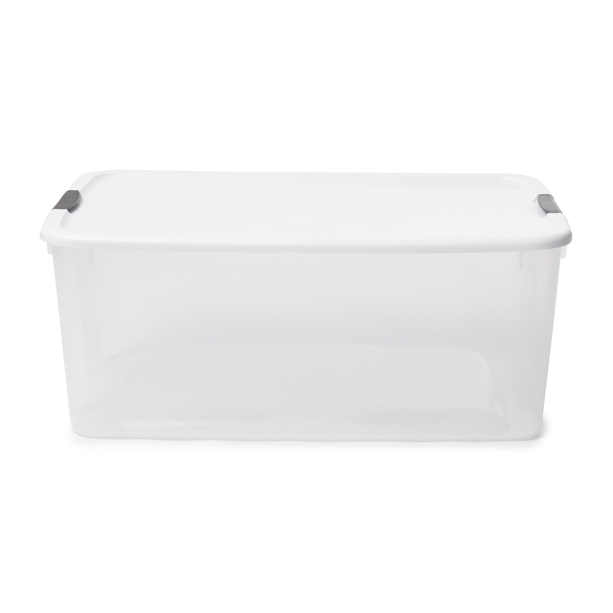 Sterilite 116 Quart Latching Storage Tote Box Containers Clear (Open Box)(4Pack)