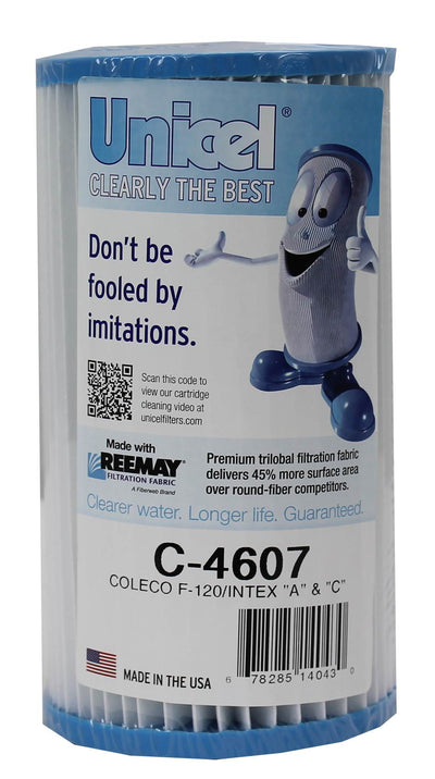 Unicel C-4607 Coleco Krystal Klear Intex A or C Pool Filter Cartridges (2 Pack)