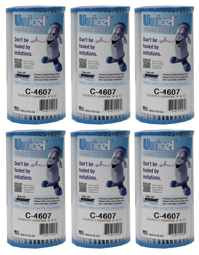6) Unicel C-4607 Coleco Krystal Klear Replacement Filter Cartridges