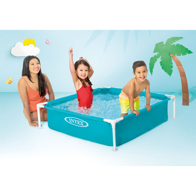 Intex Mini Frame Kids 48x48x12 Beginner Kiddie Swimming Pool (Incomplete)
