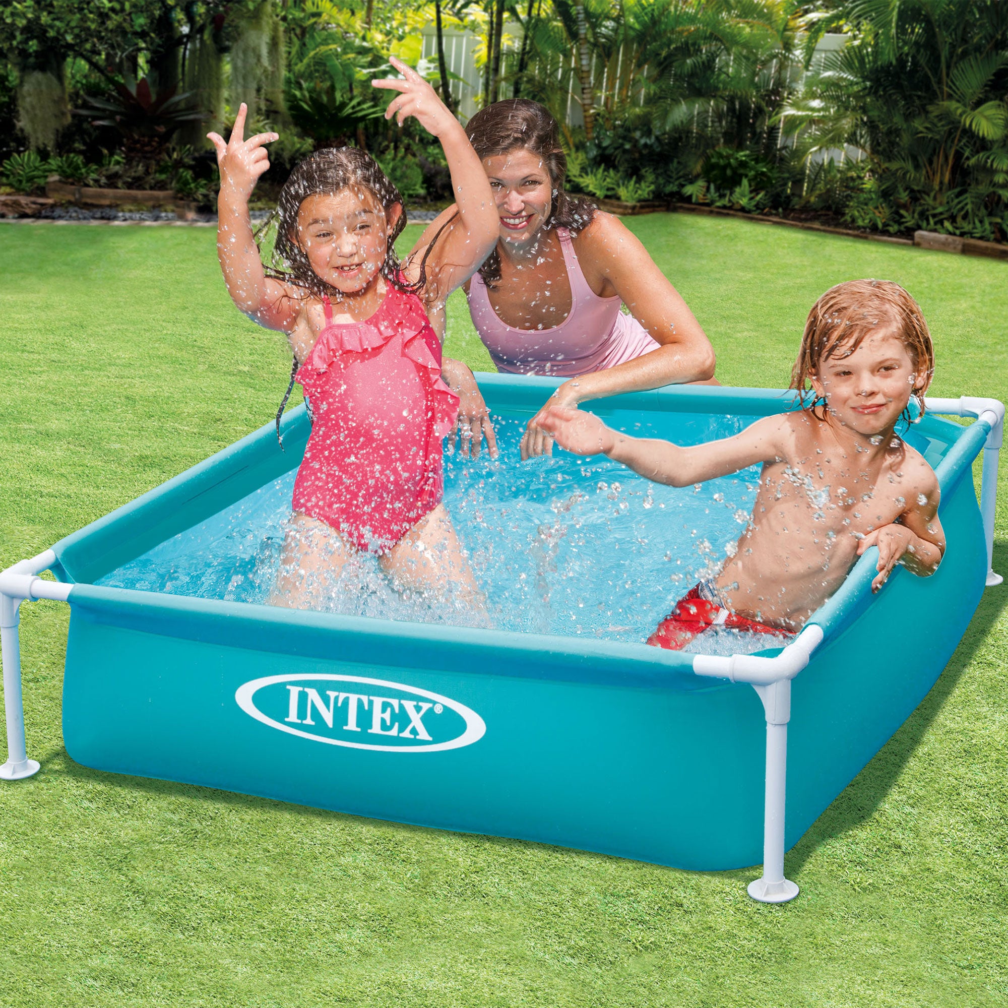 Intex Mini Frame Kids 48x48x12 Beginner Kiddie Swimming Pool (Incomplete)