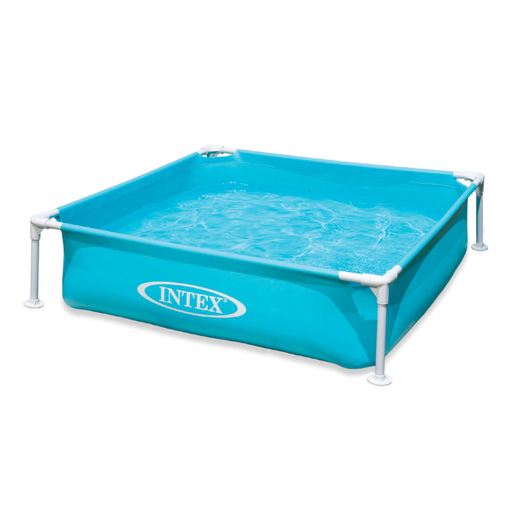 Intex 4ft x 12in Mini Frame Kiddie Beginner Swimming Pool, Ages 3 and Up, Blue - VMInnovations