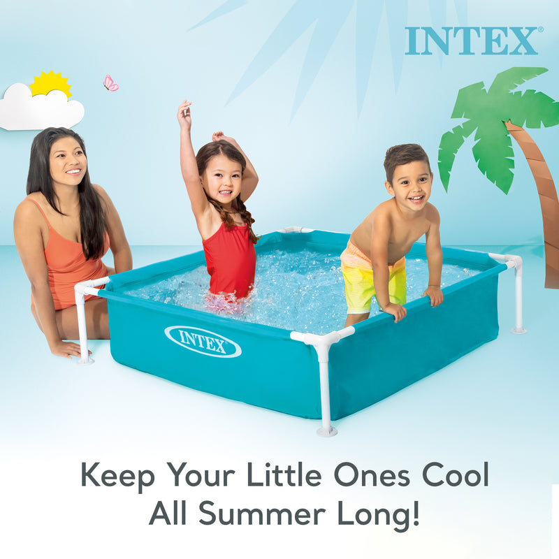 Intex Mini Frame Kids 48x48x12” Beginner Kiddie Swimming Pool | 57173EP (Used)