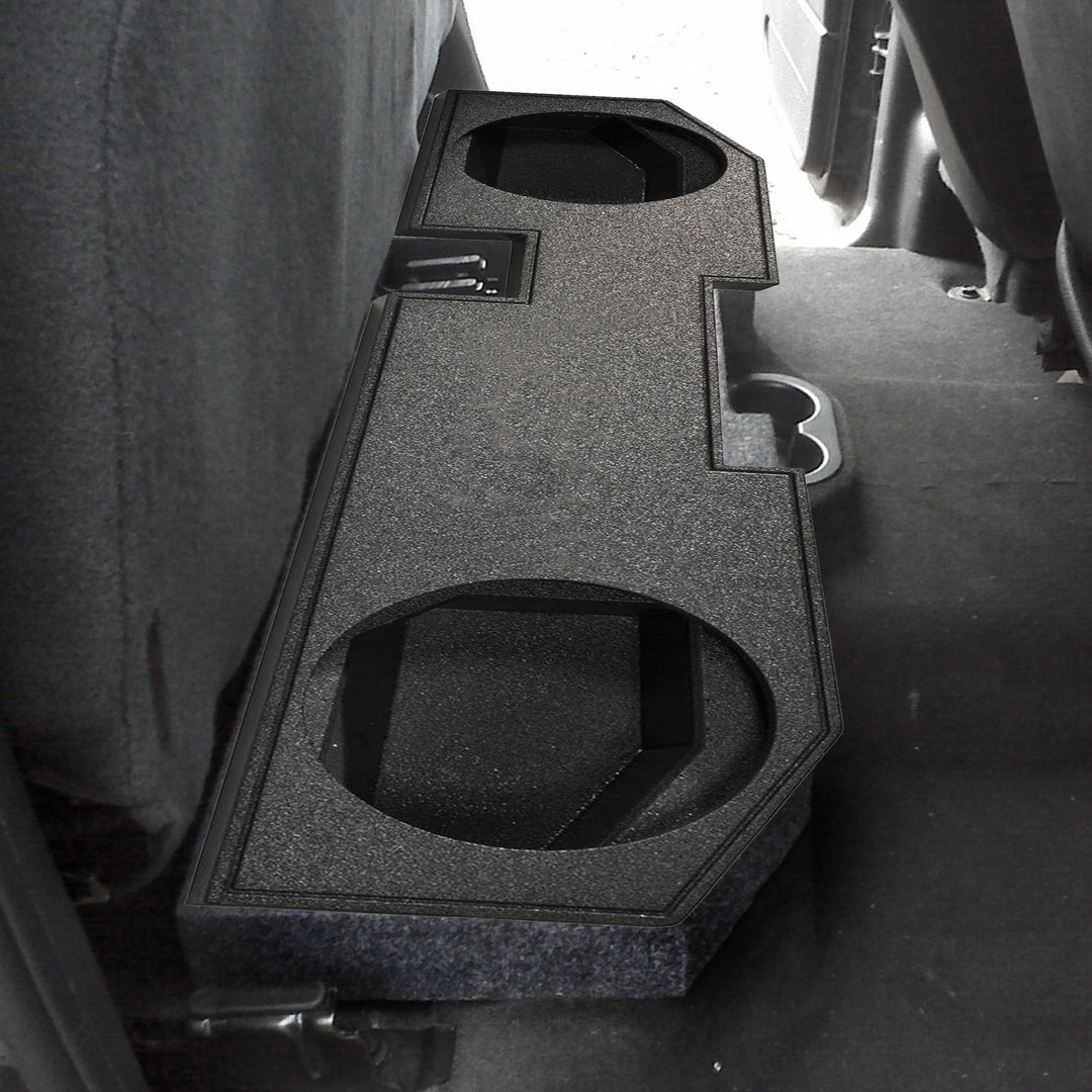 QPower Dodge Ram Quad Cab '02-Newer Dual 12 Inch Subwoofer Box Sub Enclosure