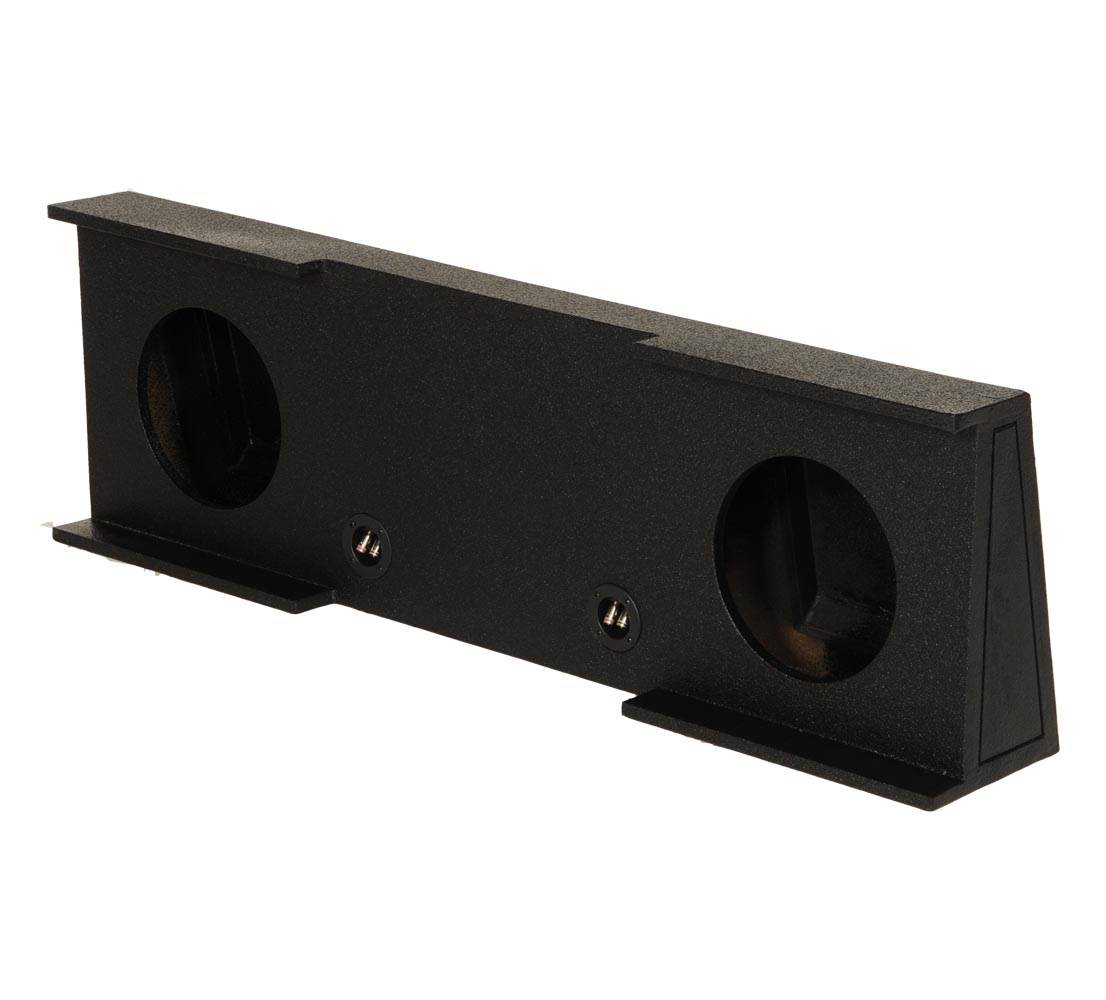 QPower GMC Chevy Crew Cab 2007-2013 Dual 12" Sub Box w/ Bedliner Spray (Damaged)