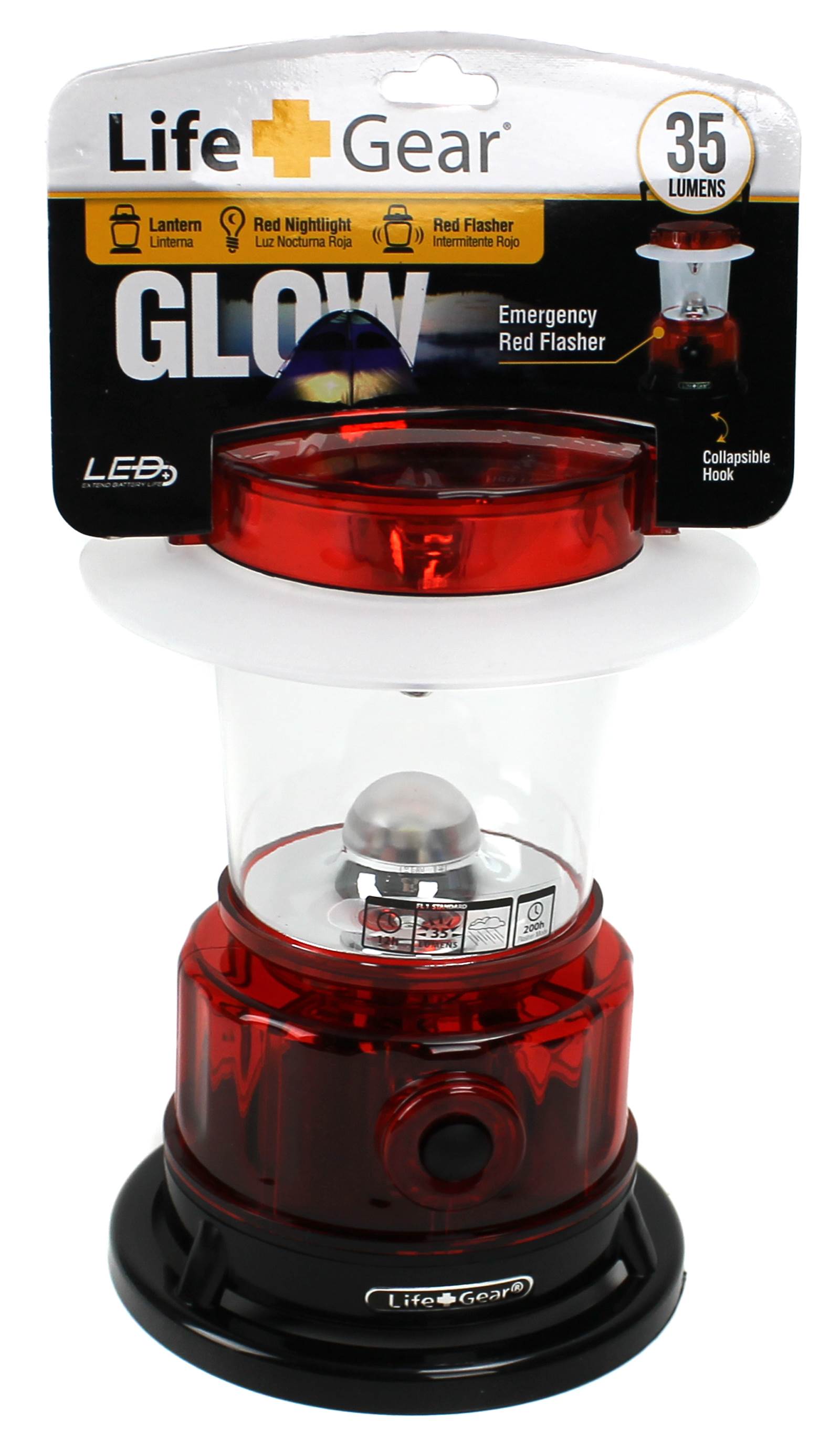 Life Gear LG447 3 In 1 Glow LED Camping Outdoor Lantern 35 Lumen - Missing Box