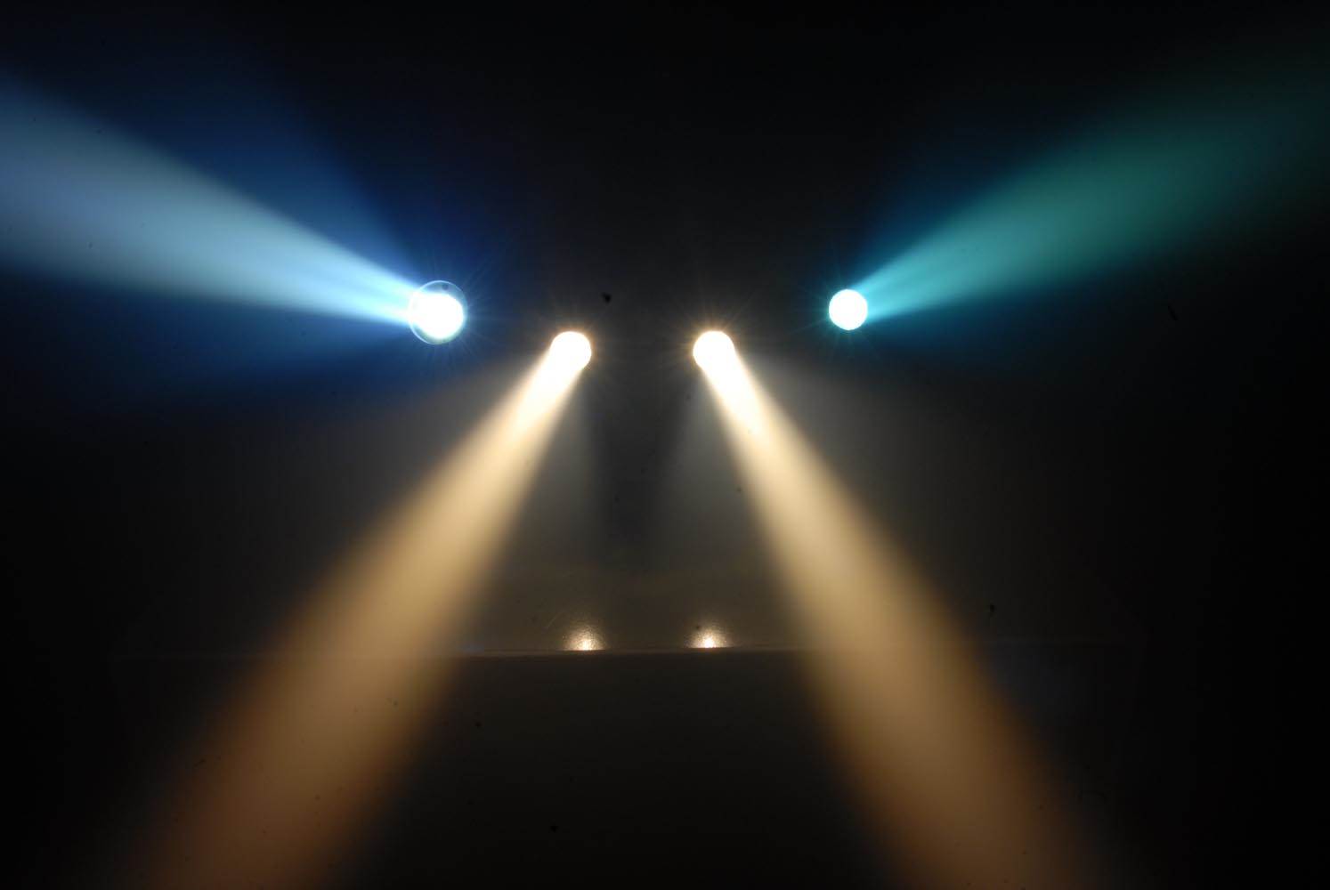 Chauvet DJ EZpin IRC Pack LED Wireless Battery 6 Pin Spot Lights w/Case & Remote