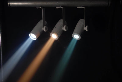Chauvet DJ EZpin IRC Pack LED Wireless Battery 6 Pin Spot Lights w/Case & Remote