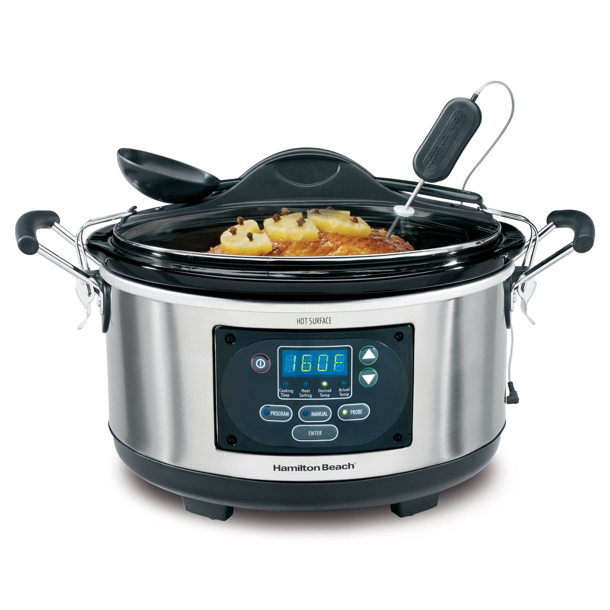 Hamilton Beach Set n' Forget 6 Qt Programmable Slow Cooker & 150 Recipe Cookbook