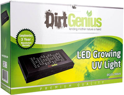 Hydrofarm ACDF6 6" Hydroponics In-Line Fan w/Flowering UV LED Grow Light Panel