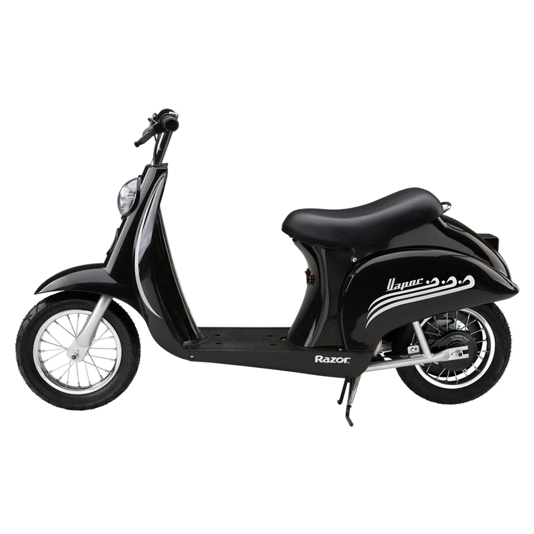 Razor Pocket Mod Miniature Euro 24 Volt 250 Watt Electric Retro Scooter, Black