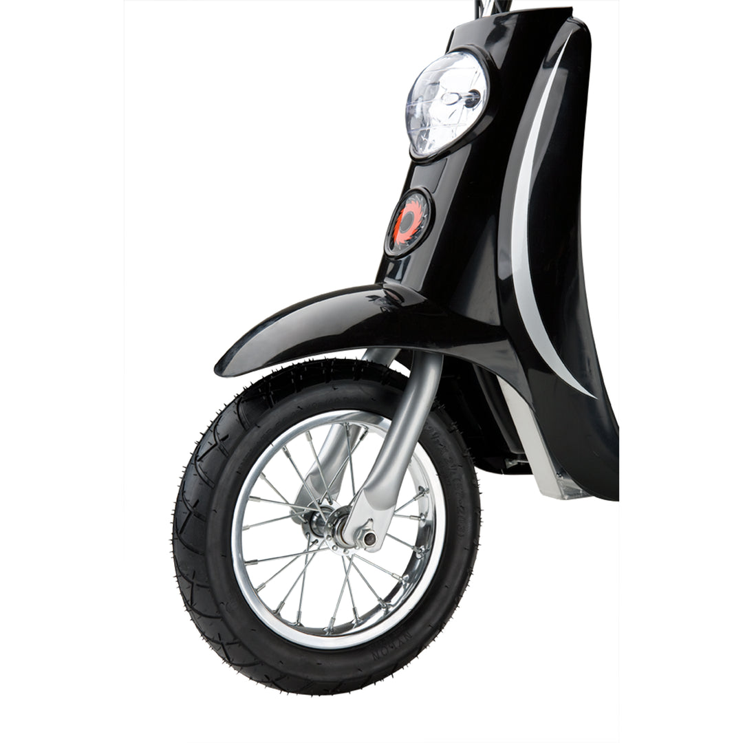 Razor Pocket Mod Miniature Euro 24V Electric Kids Ride On Retro Scooter, Black - VMInnovations