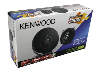 2) Kenwood 5.25" 320 Watt 3-Way Car Audio Coaxial Speakers (Open Box)