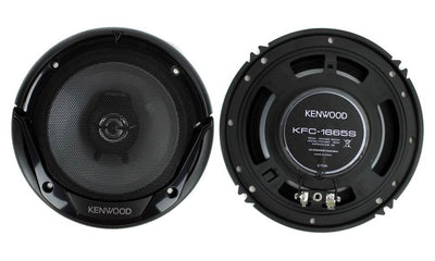 2) Kenwood KFC-1665S 6.5" 300 Watt Car Audio Coaxial Speakers Stereo (Open Box)