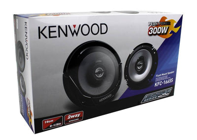 2) Kenwood KFC-1665S 6.5" 300 Watt Car Audio Coaxial Speakers Stereo (Open Box)