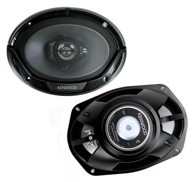 2) Kenwood KFC-6965S 6x9" 400 Watt 3-Way Car Audio Coaxial Speakers (Open Box)