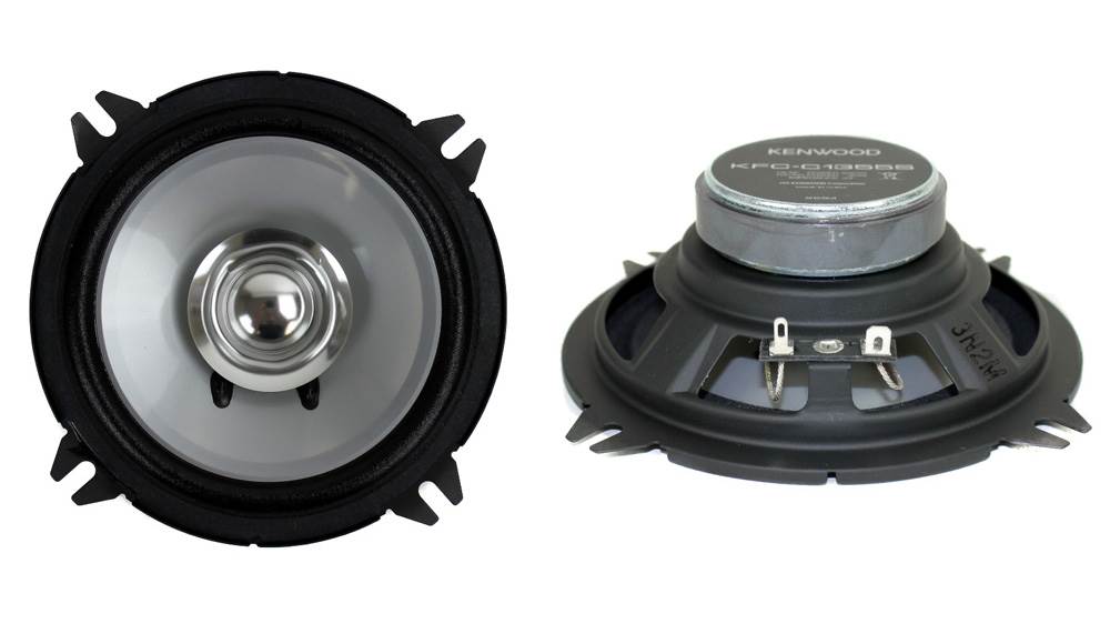 2) Kenwood KFC-C1355S 5.25" 250 Watt 2-Way Car Audio Coaxial Speakers (Open Box)