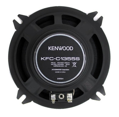 2) Kenwood KFC-C1355S 5.25" 250 Watt 2-Way Car Audio Coaxial Speakers (Open Box)