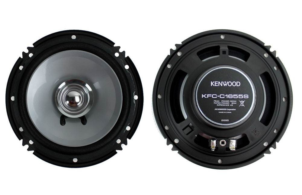 Kenwood KFC-C1655S 6.5" 300W 2-Way Car Audio Dual Cone Speaker Stereo (Open Box)