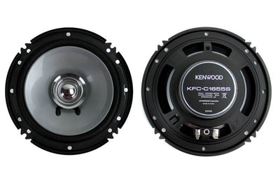 Kenwood KFC-C1655S 6.5" 300W 2-Way Car Audio Dual Cone Speaker Stereo (Open Box)